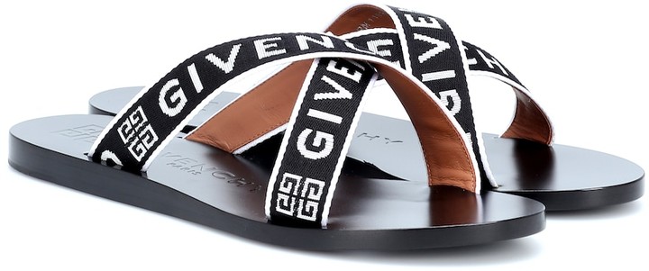 Givenchy Logo sandals - ShopStyle
