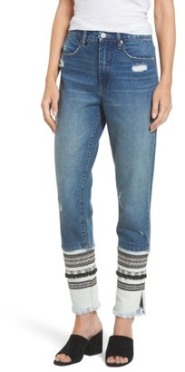 Blank NYC Women's Embellished Straight Leg Jeans