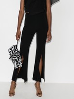 Thumbnail for your product : Roland Mouret Parkgate slit flared trousers
