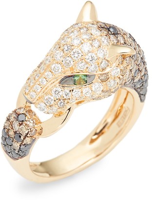 Effy 14K Yellow Gold Diamond Panther Ring/Size 7 - ShopStyle