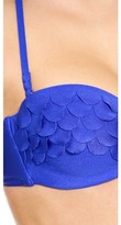 Thumbnail for your product : Luli Fama Si, Soy Sirena Bandeau Bikini Top