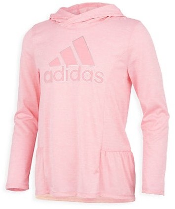 pink adidas hoodie girls
