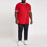 Thumbnail for your product : River Island Big and Tall red Prolific curve T-shirt