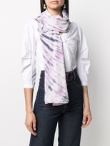 Thumbnail for your product : Isabel Marant Logo-Embroidered Tie-Dye Scarf