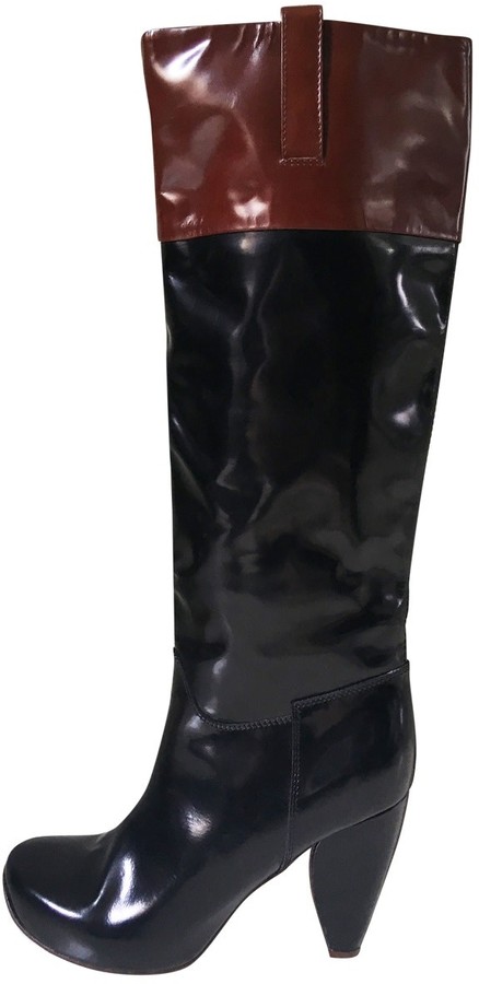 marc jacobs patent leather boots