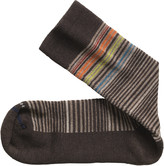 Thumbnail for your product : Johnston & Murphy Wool-Blend Mini-Stripe Socks