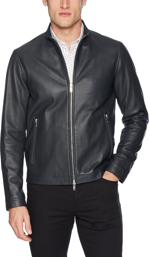 Theory Men's Leather Jacket | Shop the world's largest collection of 