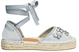 Thumbnail for your product : Sole Diva Jewelled Wrap Espadrille