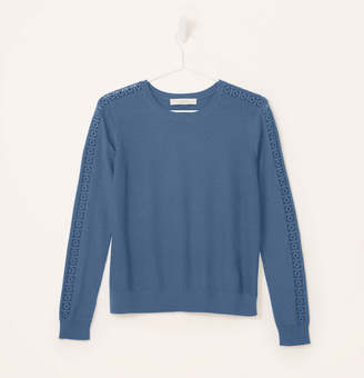 LOFT Petite Lacy Sleeve Sweater