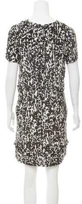 Isabel Marant Silk Abstract Mini Dress