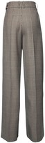 Thumbnail for your product : Alexandre Vauthier High Waist Prince Of Wales Wide Pants