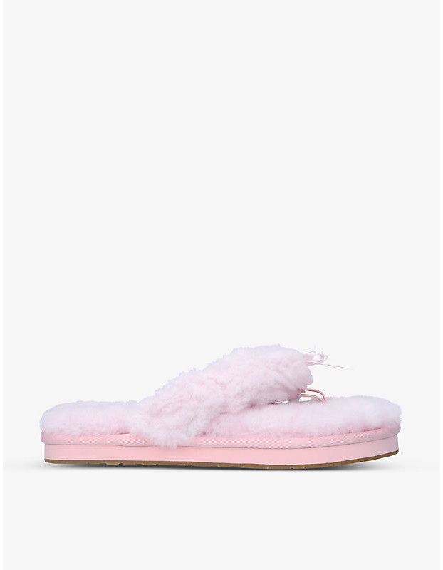 sheepskin flip flop slippers uk