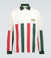 Thumbnail for your product : Gucci Web striped long-sleeved polo shirt