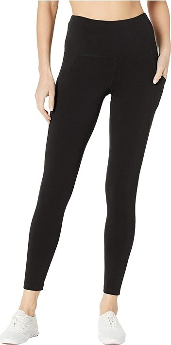 Jockey Active Cotton/Spandex Basics 7/8 Leggings w/ Side Pocket (Deep  Black) Women's Casual Pants - ShopStyle