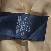 Thumbnail for your product : Ralph Lauren Tan Knit Suede Trim Blazer M