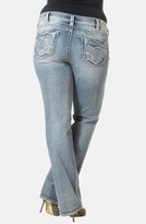Thumbnail for your product : Silver Jeans Co. 'Aiko' Distressed Bootcut Jeans (Plus Size)