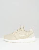 Thumbnail for your product : Nike Roshe 2 Premium Trainers In Beige With Embroidered Swoosh
