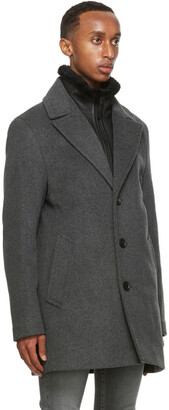 Mackage Grey Wool Dillon Coat