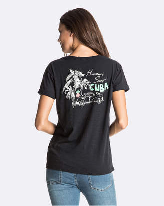 Roxy Womens El Beisbol Cuba Times T Shirt