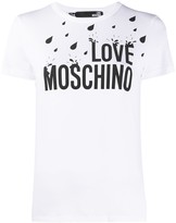 Thumbnail for your product : Love Moschino rain logo short sleeved T-shirt