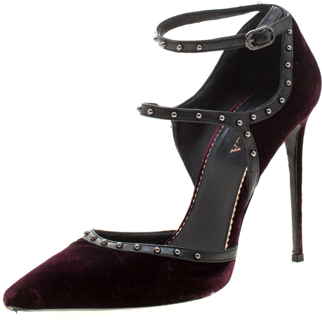 burgundy pumps dsw