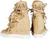 Thumbnail for your product : Casadei Suede Fringed Sneakers