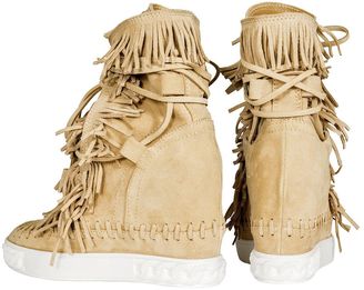Casadei Suede Fringed Sneakers