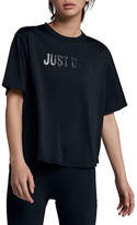 Thumbnail for your product : Nike Short-Sleeve Training Cropped Top