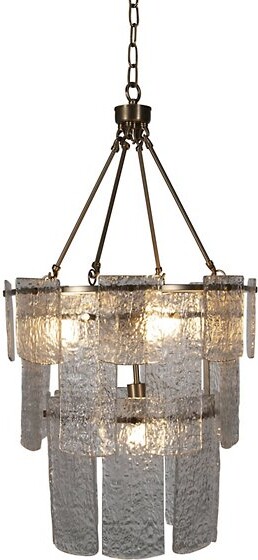 Gabby Augusta Chandelier in Brass, Size: 5 light