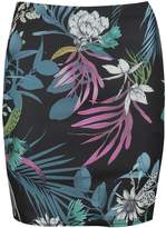 Thumbnail for your product : boohoo Katie Dark Tropical Floral Mini Skirt