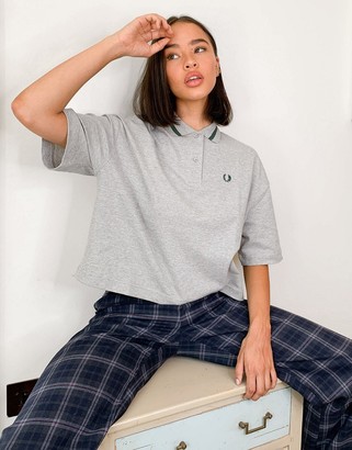 fred perry oversized pique t shirt