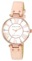 Thumbnail for your product : Anne Klein Ladies Peach Leather Watch