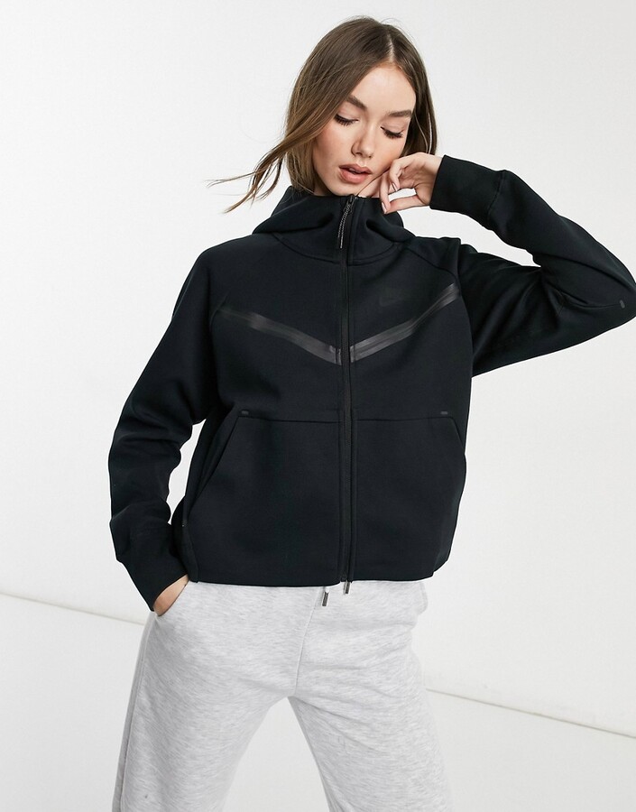 Nike Tech Fleece hoodie in black - ShopStyle