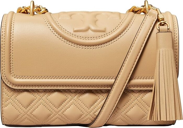 Tory Burch Fleming Small Convertible Shoulder Bag (Desert Dune) Shoulder  Handbags - ShopStyle
