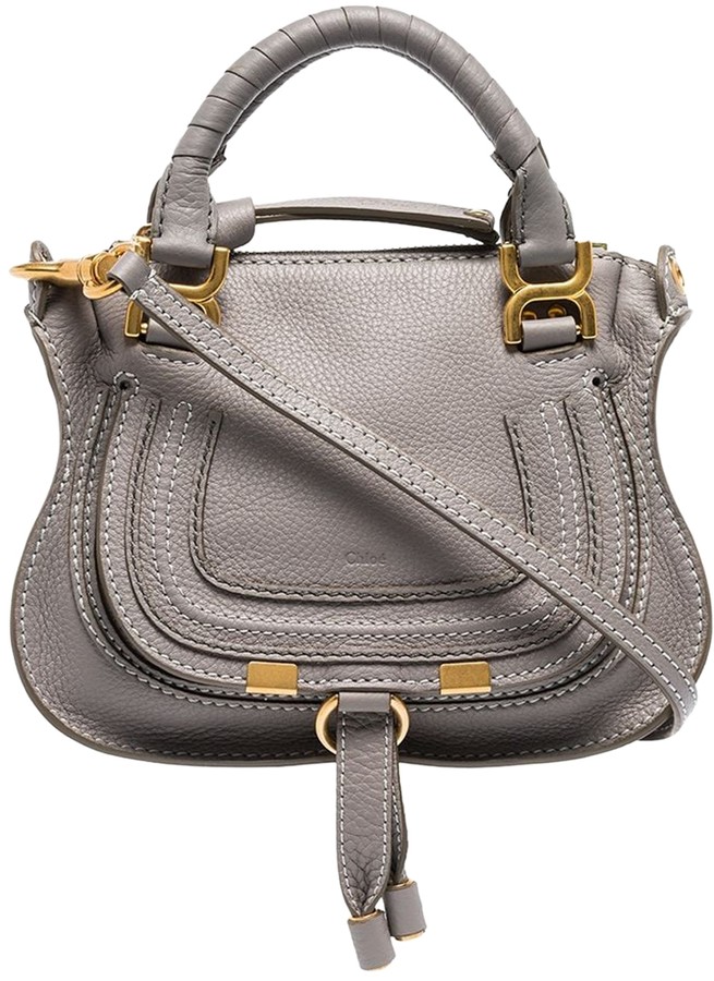 chloe mini marcie cashmere grey