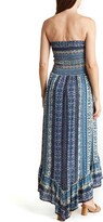Thumbnail for your product : Angie Stripe Strapless Smocked Maxi Dress
