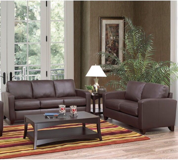 Bryce Italian Top Grain Leather Sofa and Loveseat Set - ShopStyle