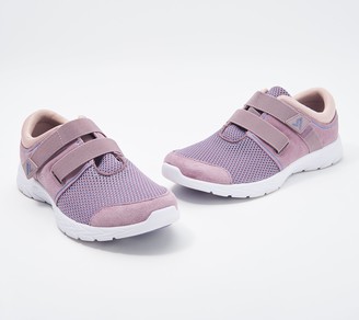 vionic suede and mesh sneakers