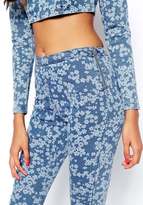 Thumbnail for your product : ASOS Mid Rise Denim Co-ord Jeggings in Daisy Print