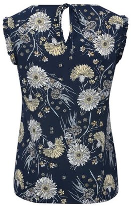 M&Co Petite sleeveless floral print top