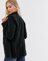 Thumbnail for your product : Vila double breasted oversized blazer