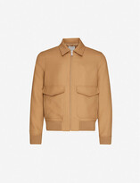 Thumbnail for your product : Sandro Aviator wool-blend jacket