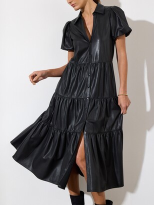 Brochu Walker The Havana Vegan Leather Dress