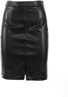 Michael Kors Stretch Faux Leather Skirt - ShopStyle