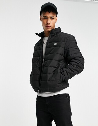 Lacoste puffer jacket in black - ShopStyle