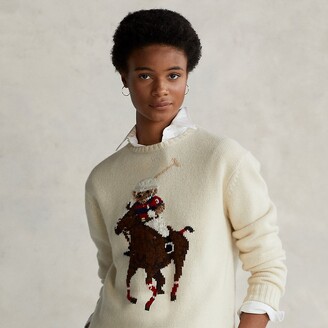 Ralph Lauren Polo Bear Embroidered Sweater - ShopStyle