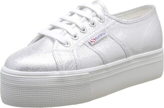 superga silver platform