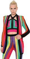 Balmain Colorful Striped Crochet Jack 
