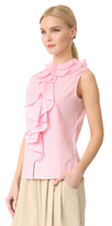 Thumbnail for your product : Tome Sleeveless Ruffle Collar Shirt