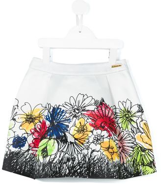 Moschino Kids floral print skirt